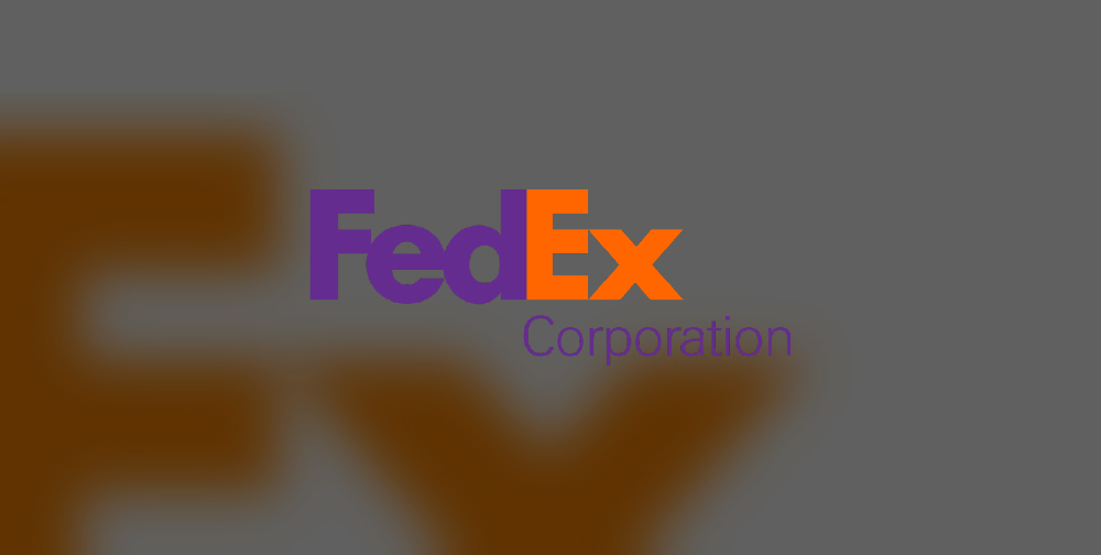 purple and orange FEDEX logo
