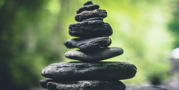 rock stacked on top of each other