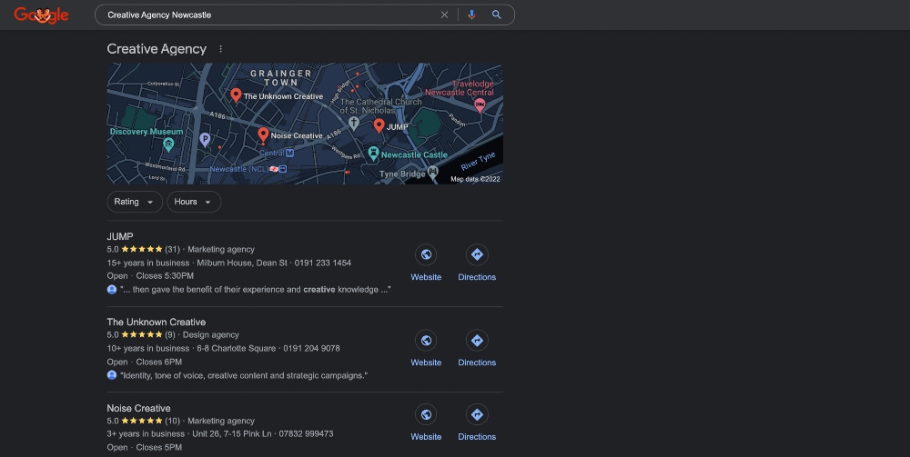 PPC screenshot on black screen
