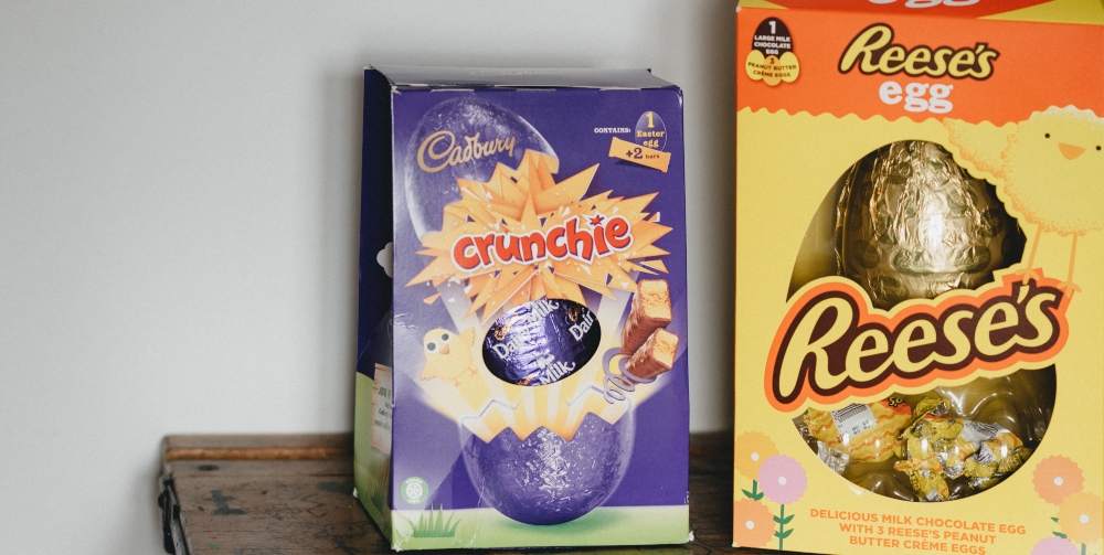 crunchie and reeses chocolate egg