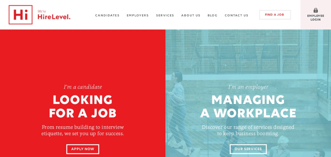 HireLevel website