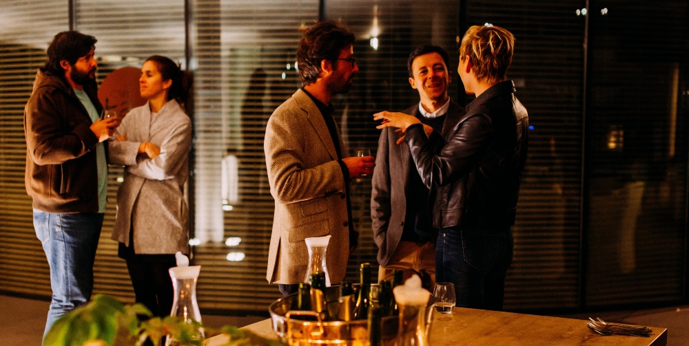 people at corporate event