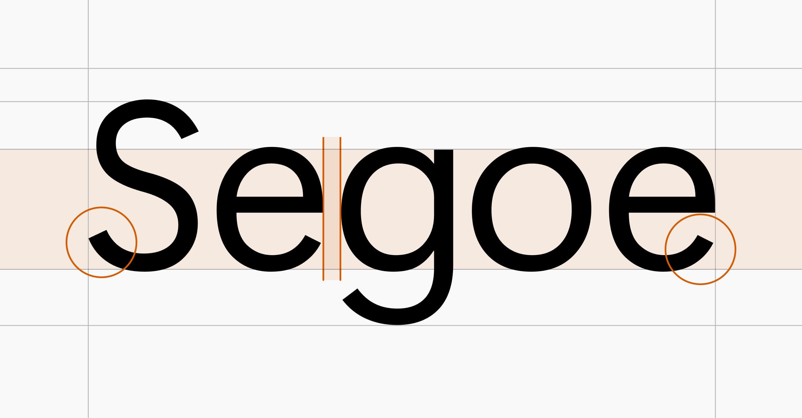 Segoe UI specimen