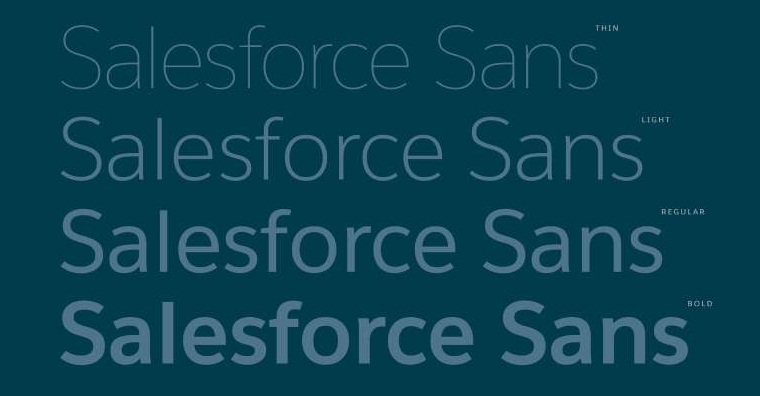 Salesforce Sans specimen